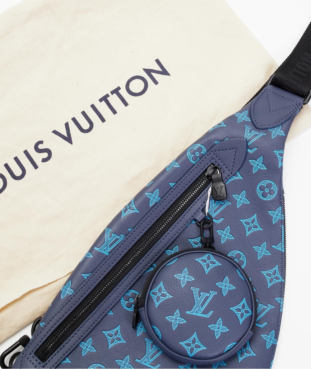 LOUIS VUITTON Синяя кожаная сумка на плечо, фото 6