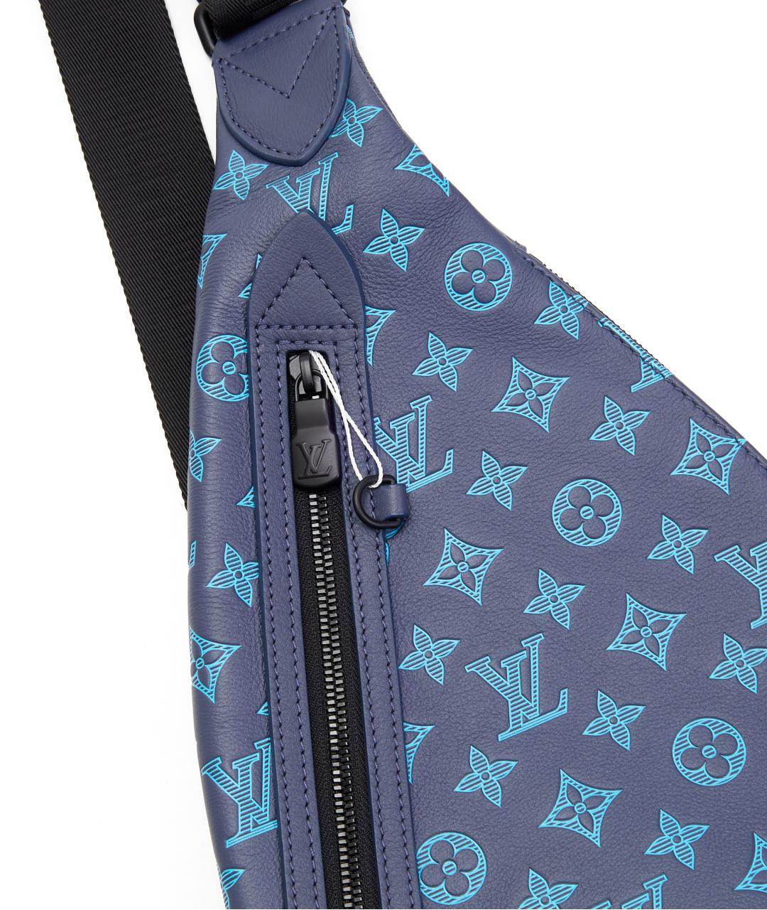 LOUIS VUITTON Синяя кожаная сумка на плечо, фото 3