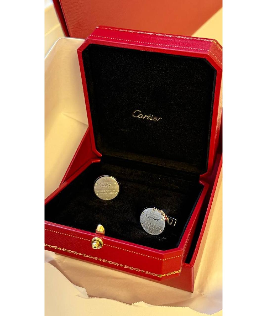 CARTIER Серебряные серебряные запонки, фото 2