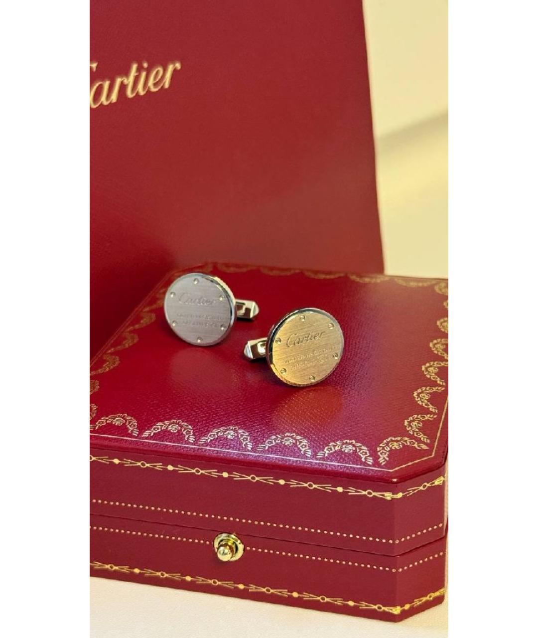 CARTIER Серебряные серебряные запонки, фото 4