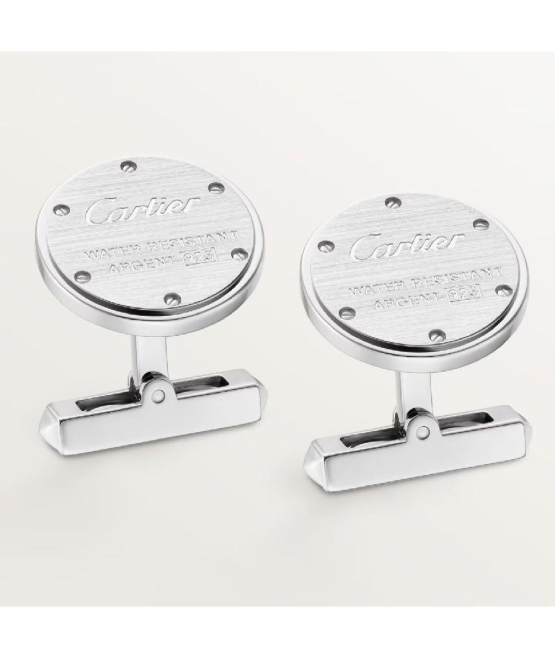 CARTIER Серебряные серебряные запонки, фото 5