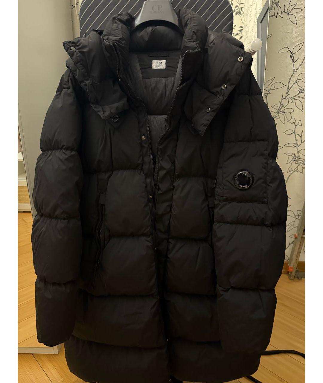 CP COMPANY Черный полиамидовый пуховик, фото 7