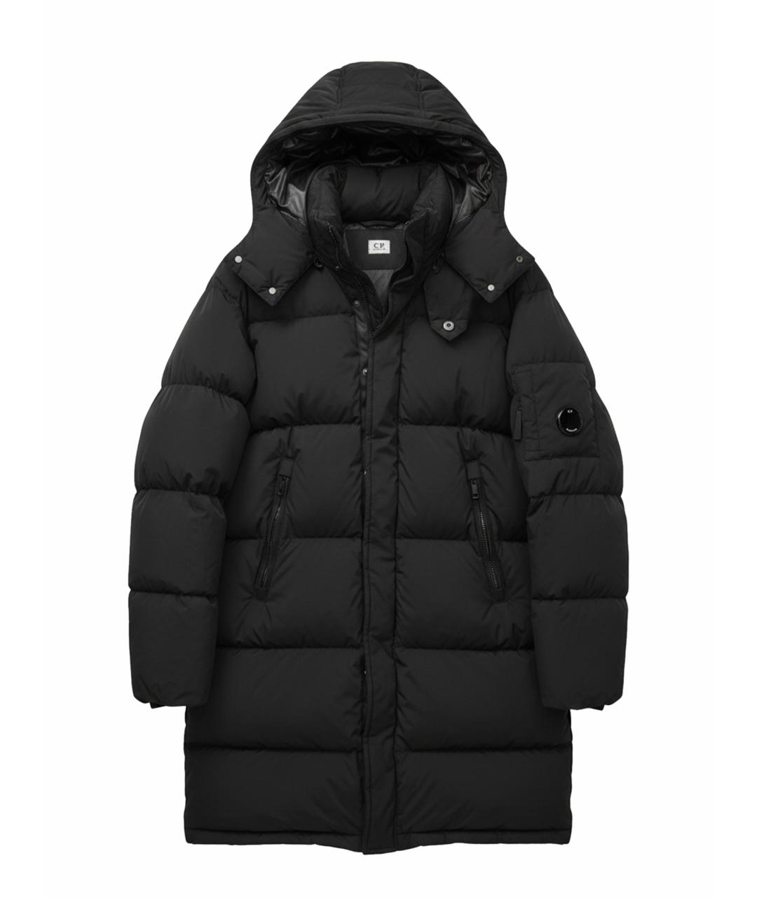 CP COMPANY Черный полиамидовый пуховик, фото 1