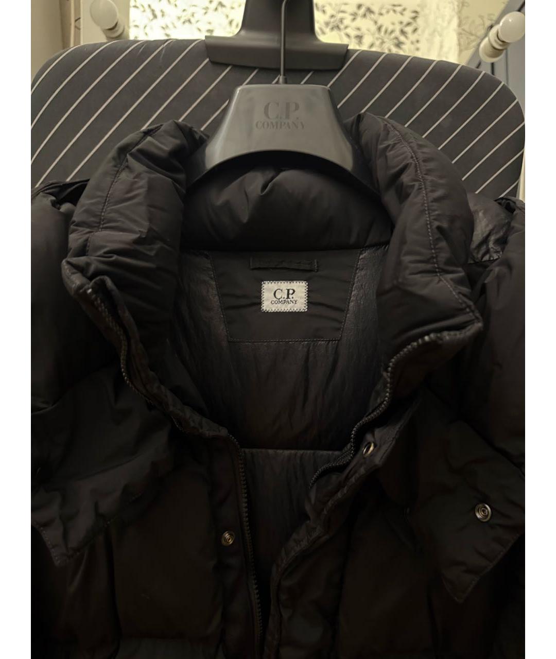 CP COMPANY Черный полиамидовый пуховик, фото 3