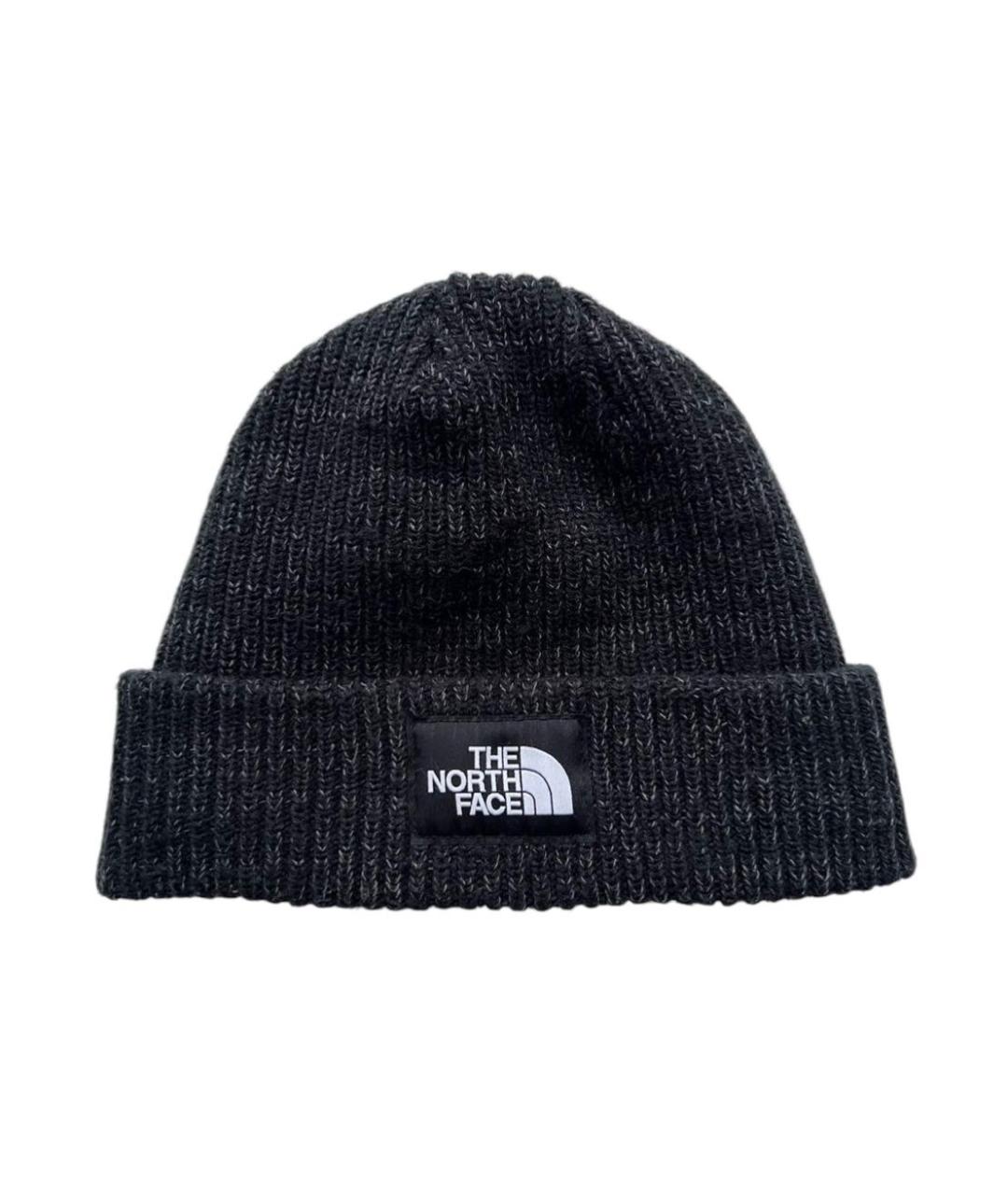 THE NORTH FACE Антрацитовая шерстяная шапка, фото 1