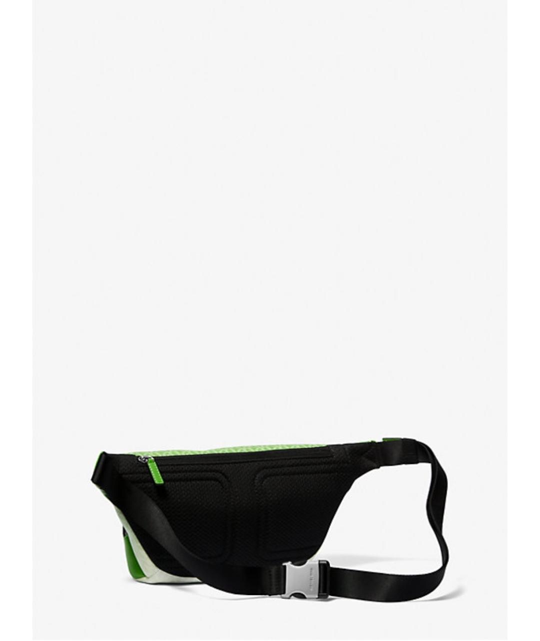 MICHAEL KORS Салатовая поясная сумка из искусственной кожи, фото 2