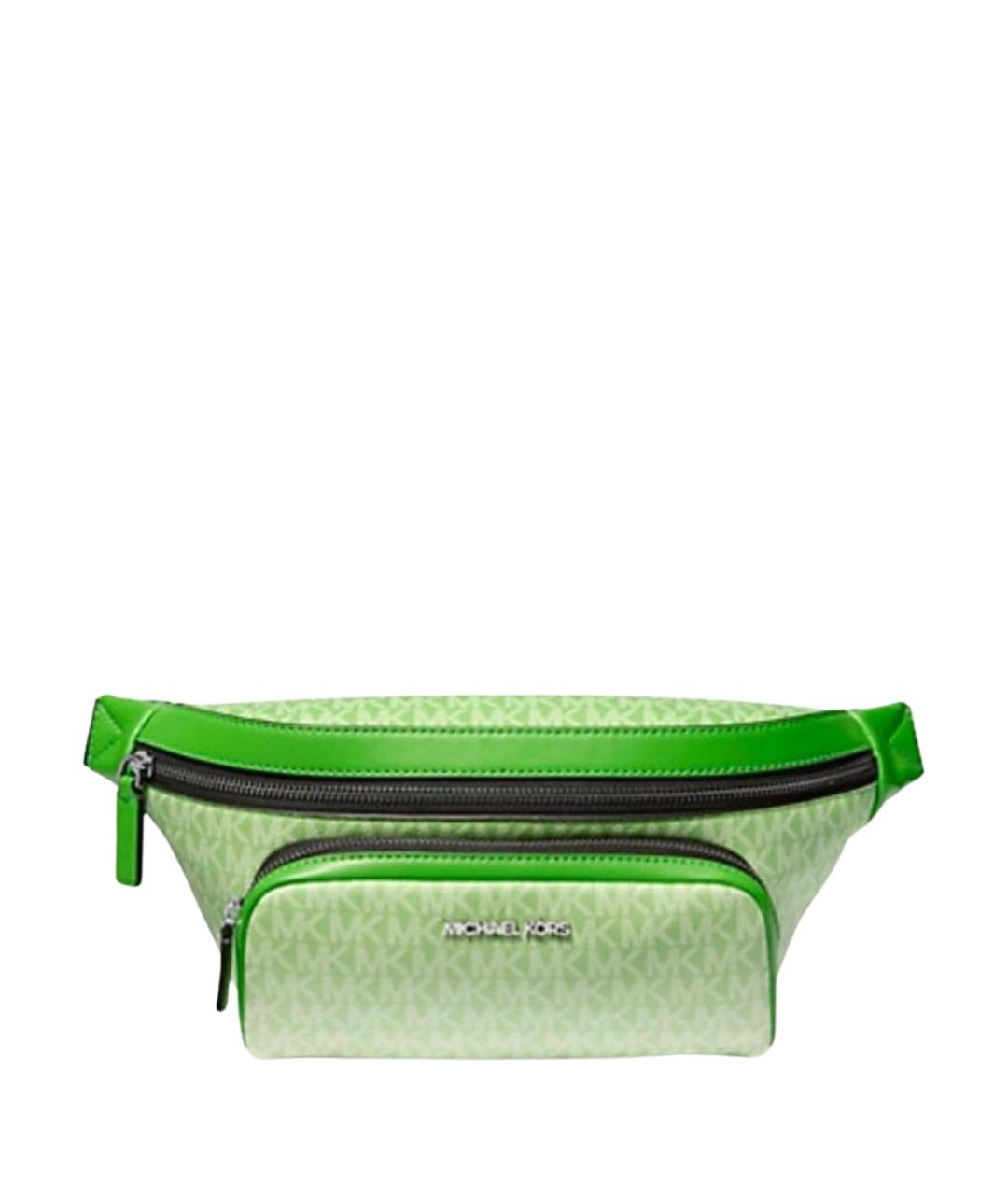 MICHAEL KORS Салатовая поясная сумка из искусственной кожи, фото 1
