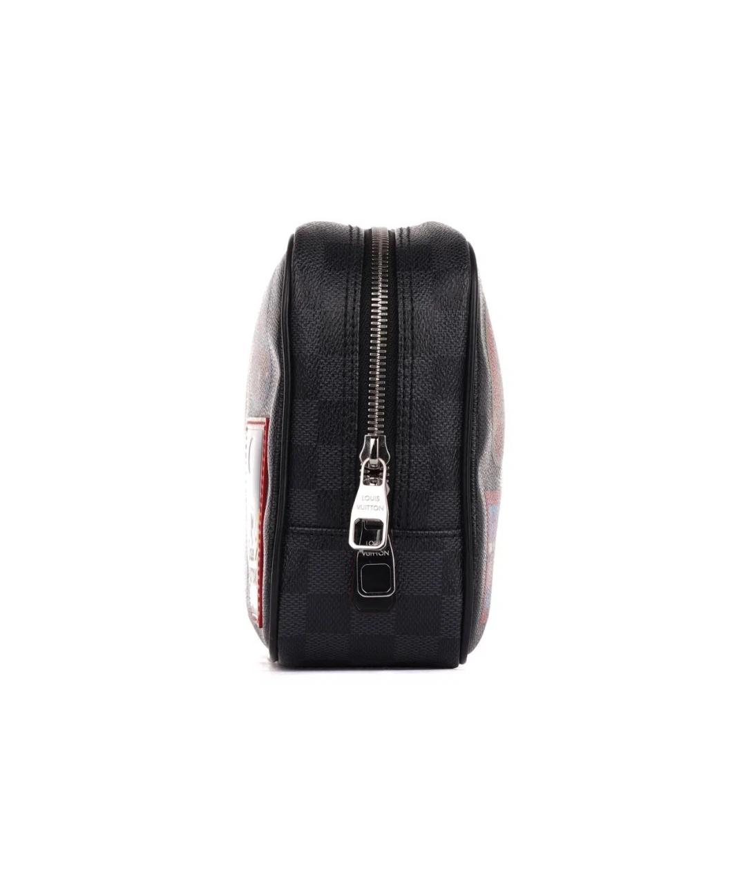 LOUIS VUITTON Черная барсетка, фото 3