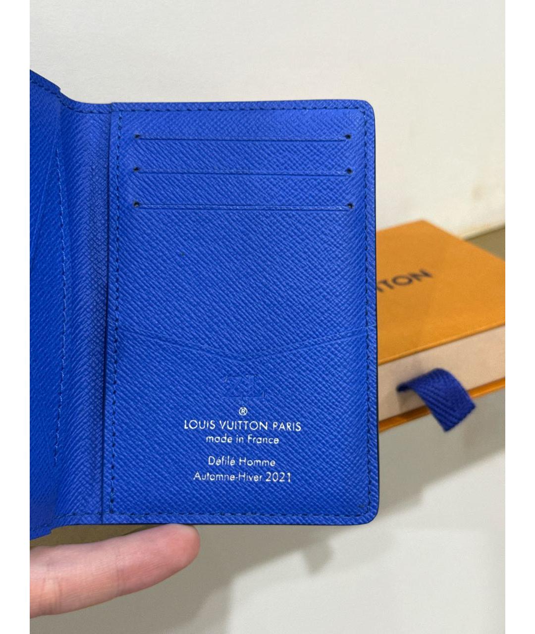 LOUIS VUITTON Темно-синий кардхолдер, фото 5