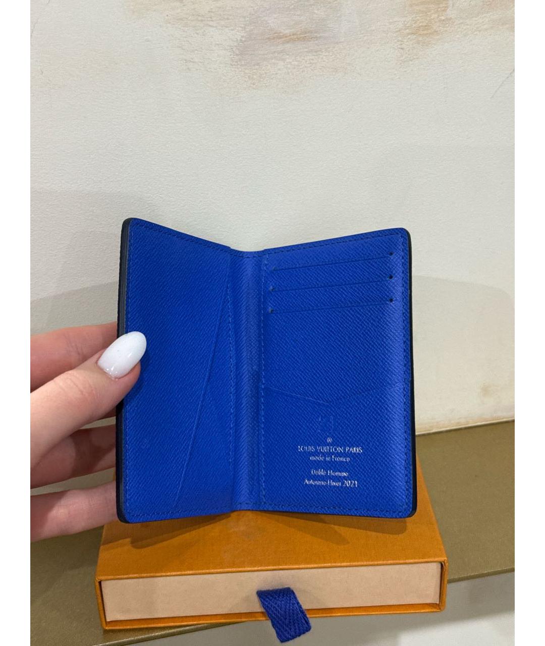 LOUIS VUITTON Темно-синий кардхолдер, фото 4