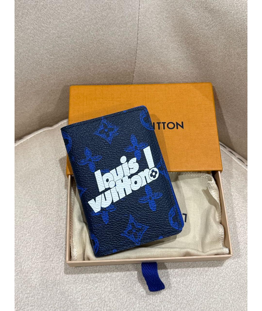 LOUIS VUITTON Темно-синий кардхолдер, фото 2