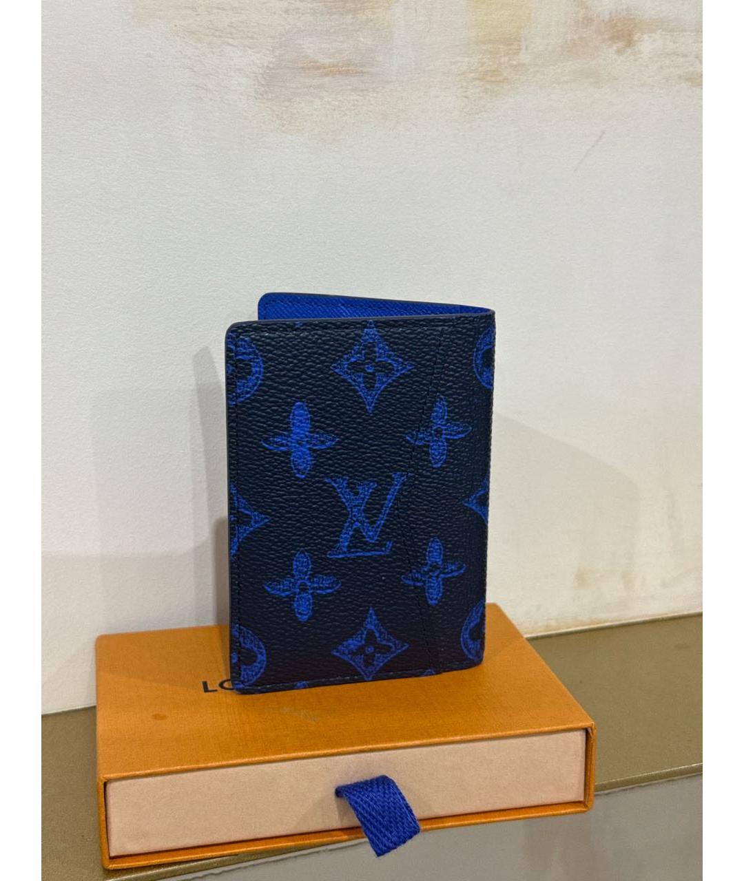 LOUIS VUITTON Темно-синий кардхолдер, фото 3