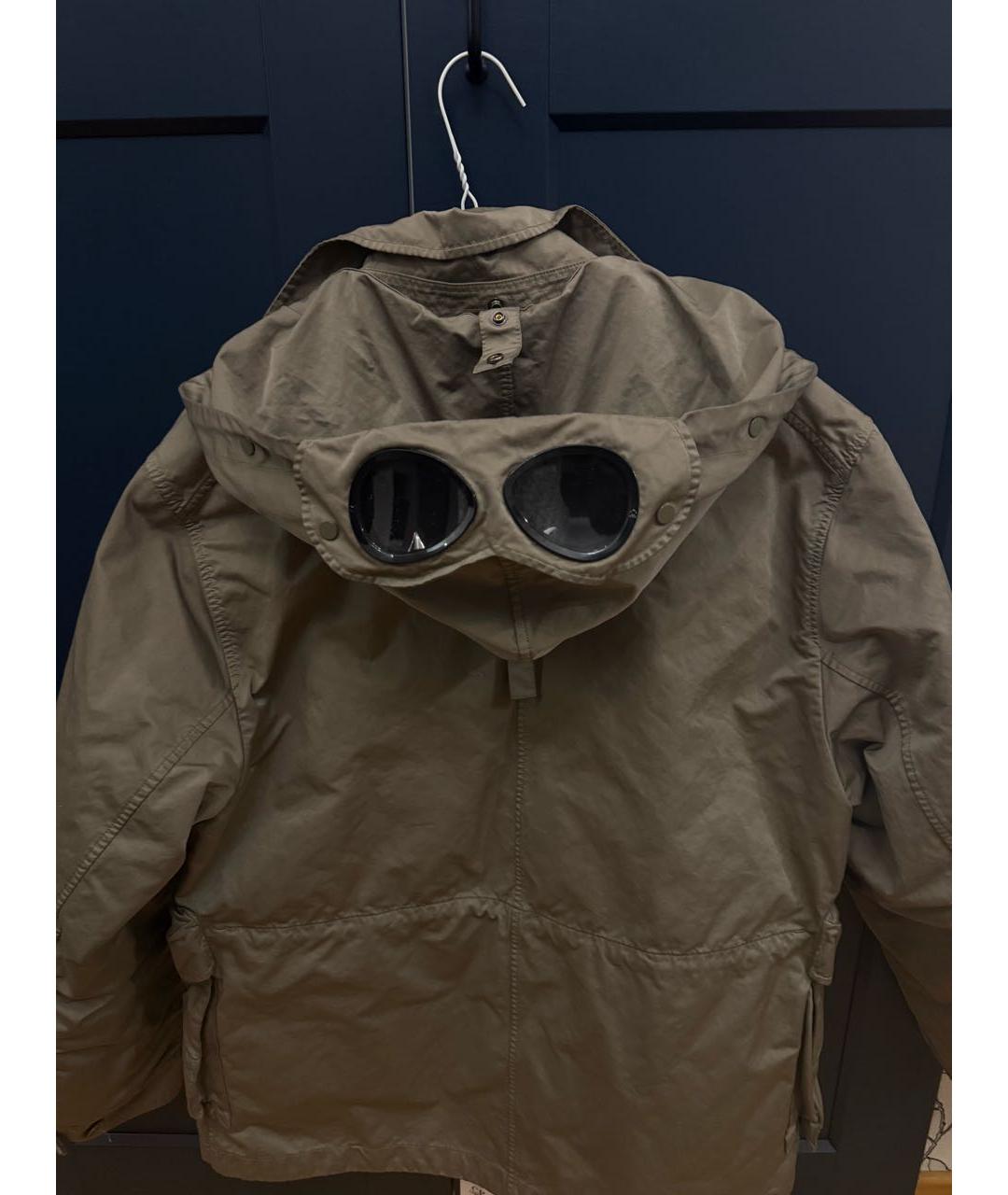 CP COMPANY Бежевая полиамидовая куртка, фото 2