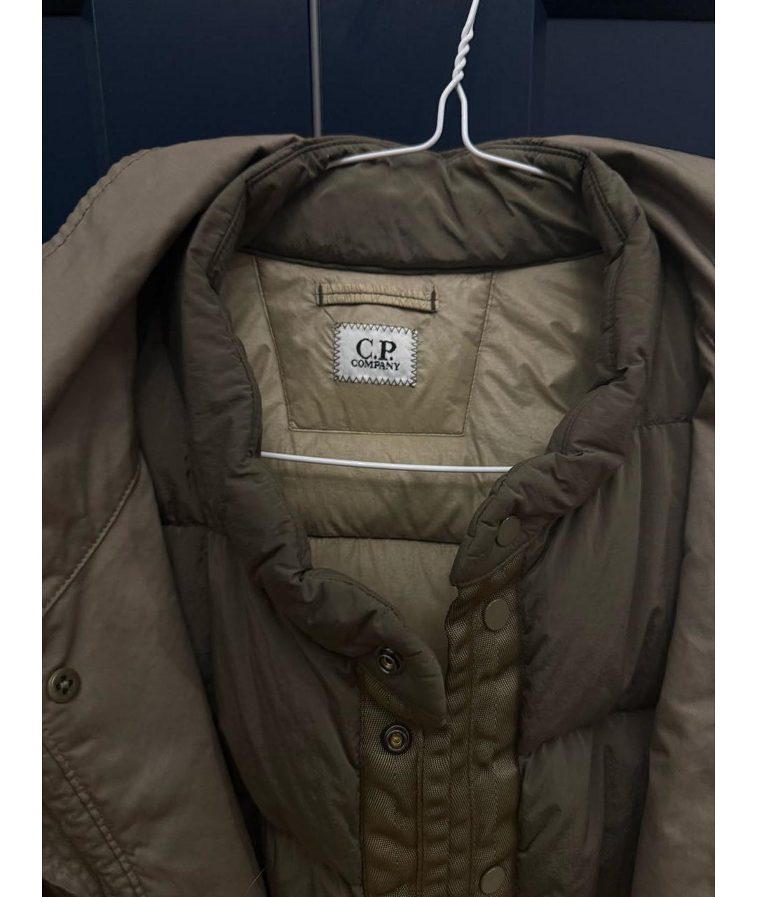 CP COMPANY Бежевая полиамидовая куртка, фото 3