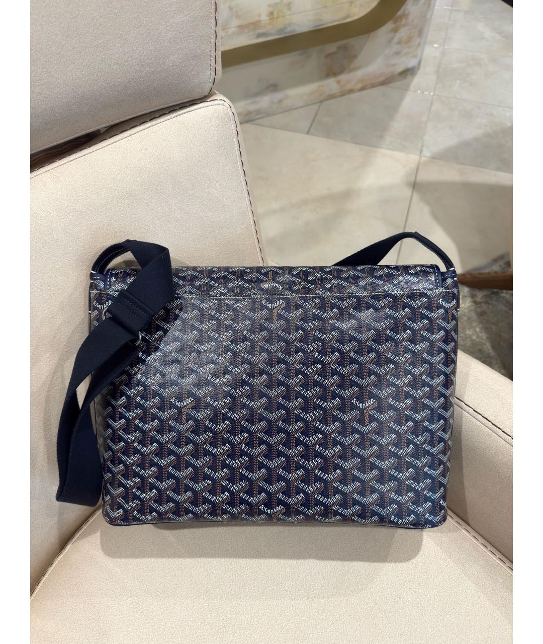 GOYARD Темно-синяя сумка на плечо, фото 3