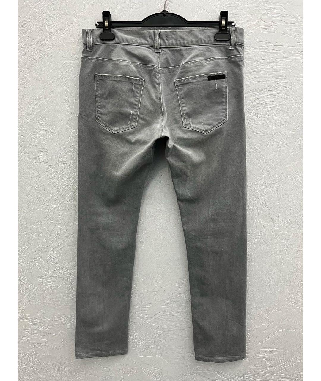 PRADA Серые хлопковые джинсы скинни, фото 2