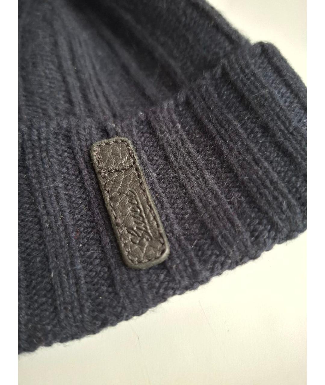 GUCCI Синяя кашемировая шапка, фото 3