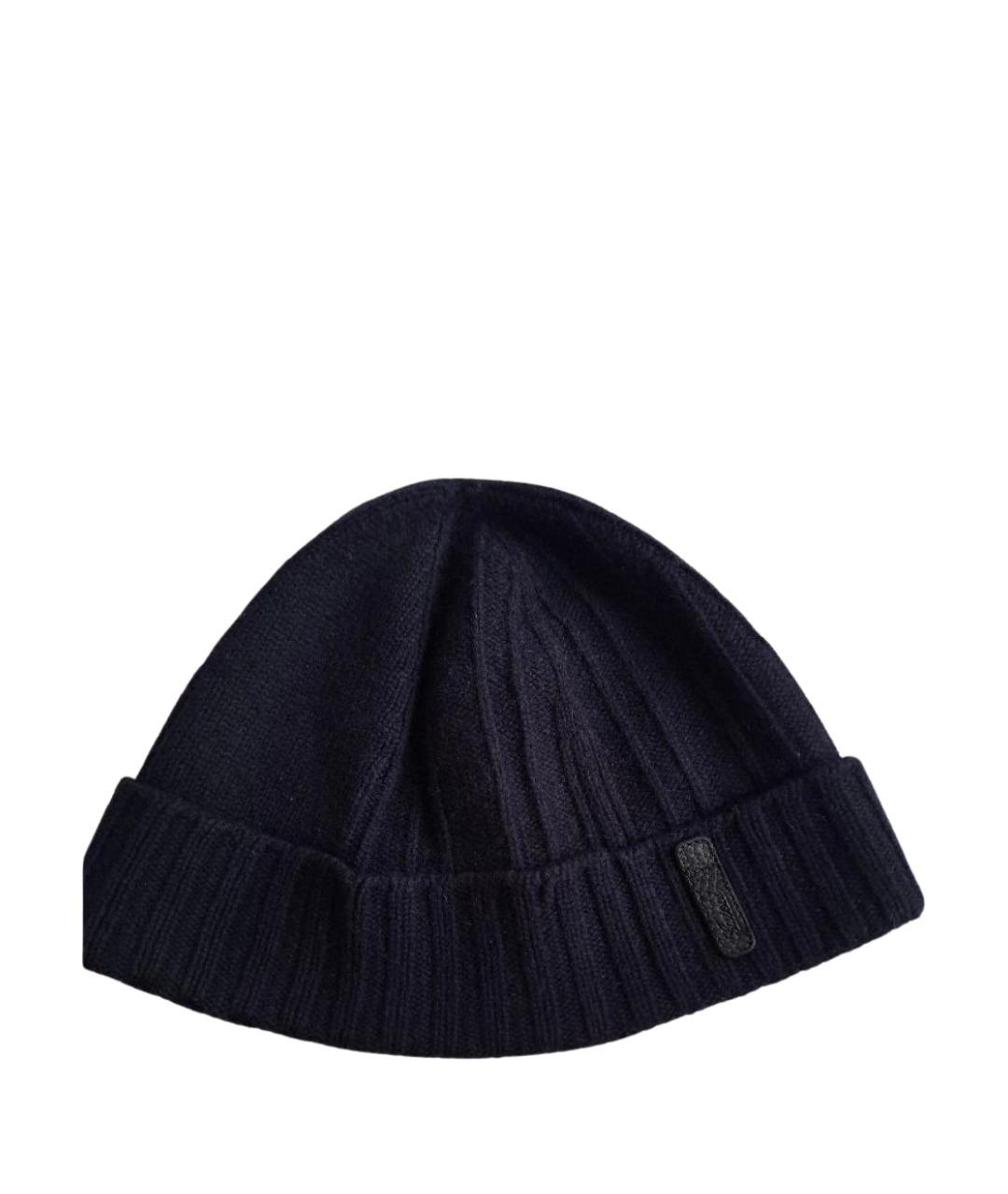 GUCCI Синяя кашемировая шапка, фото 1