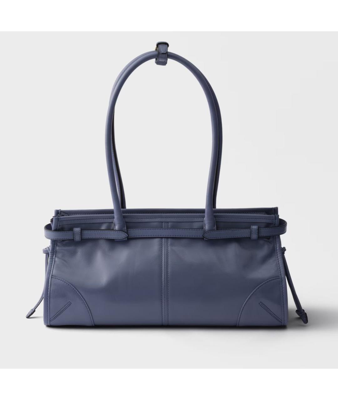 PRADA Синяя кожаная сумка тоут, фото 3
