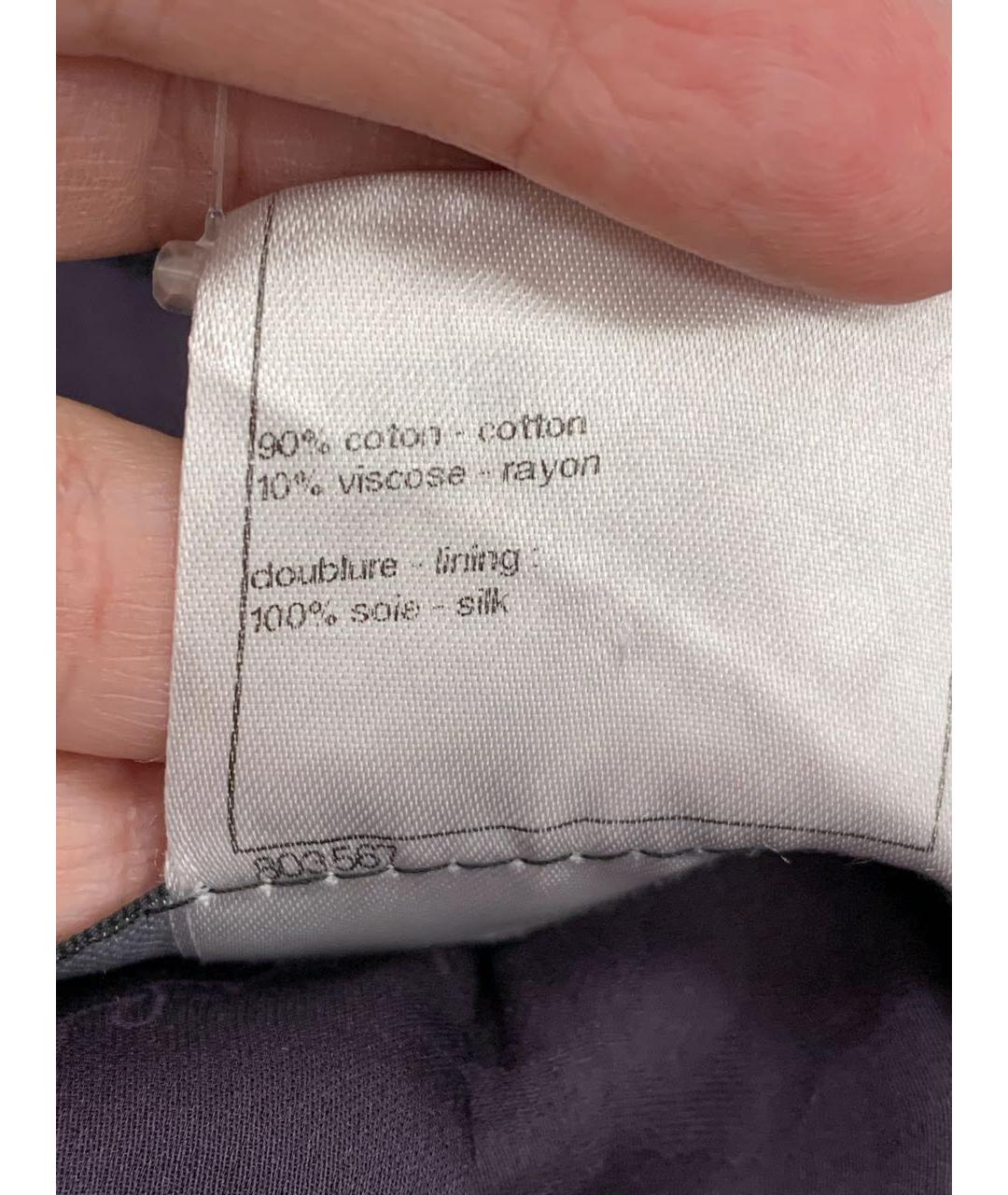 CHANEL Фиолетовый твидовый жакет/пиджак, фото 8