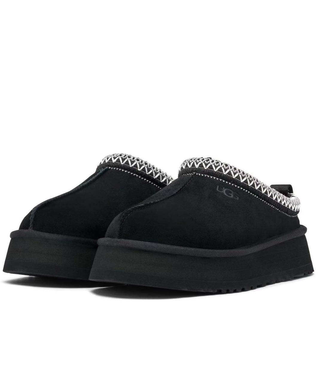 UGG AUSTRALIA Черные замшевые сабо, фото 3