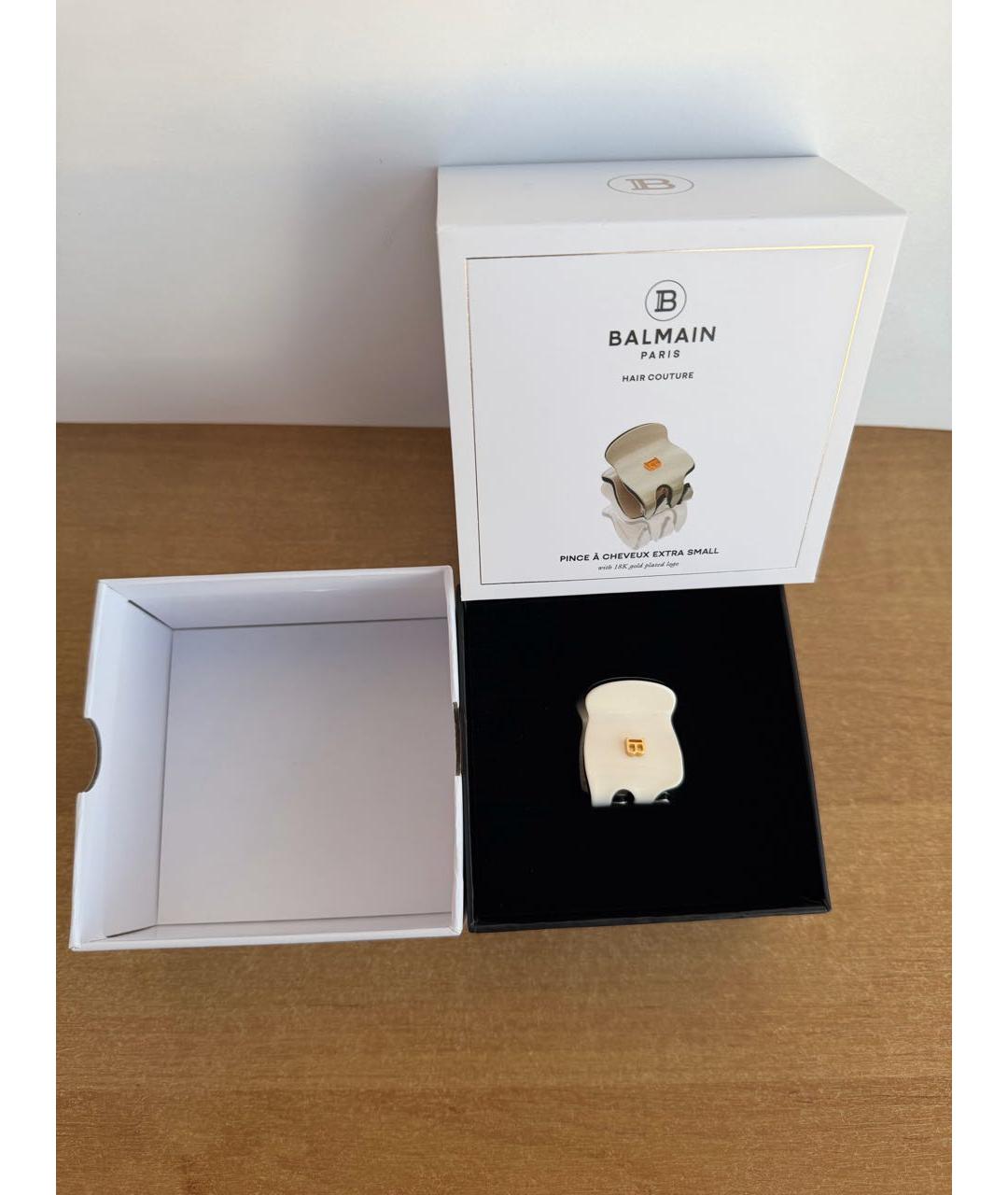 BALMAIN Бежевая заколка, фото 4