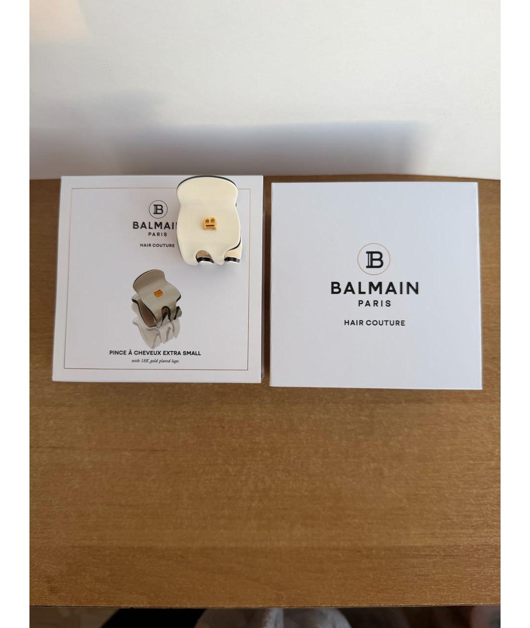 BALMAIN Бежевая заколка, фото 9