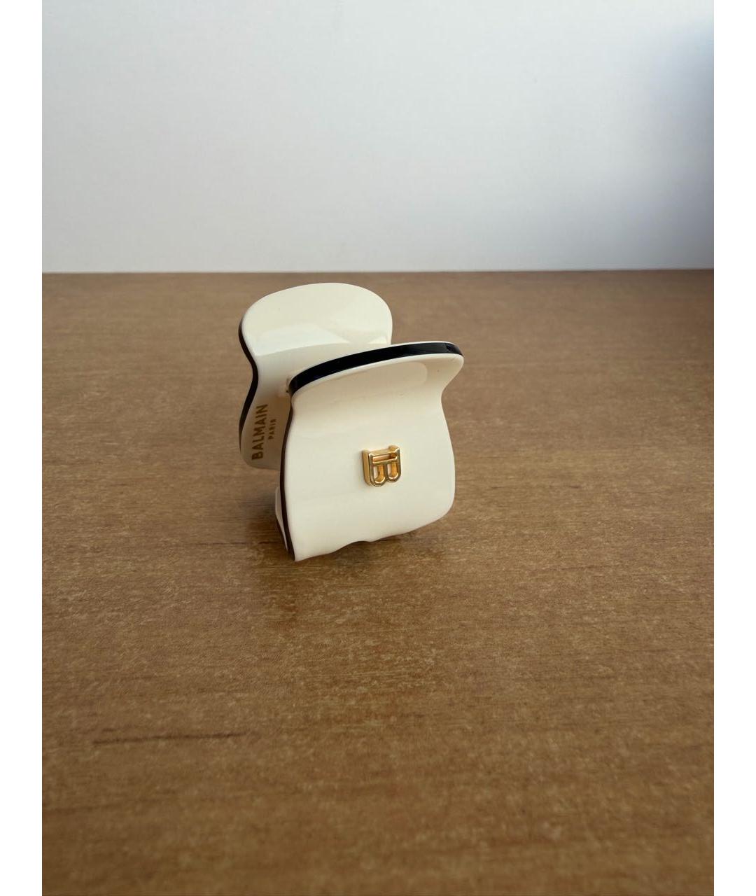 BALMAIN Бежевая заколка, фото 8