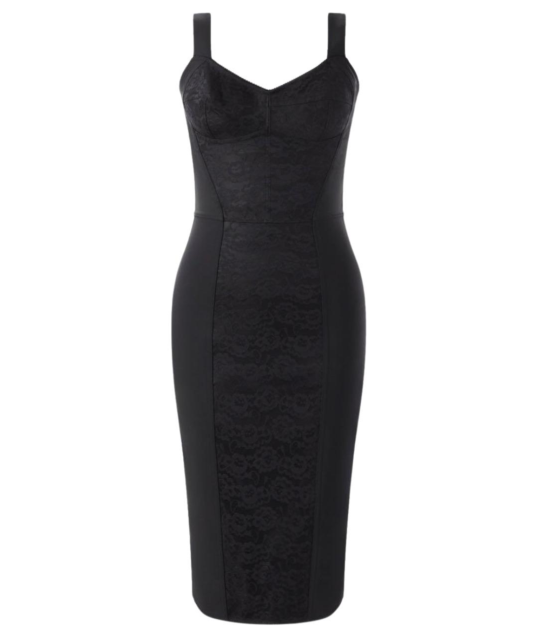 DOLCE&GABBANA Черное полиамидовое вечернее платье, фото 1