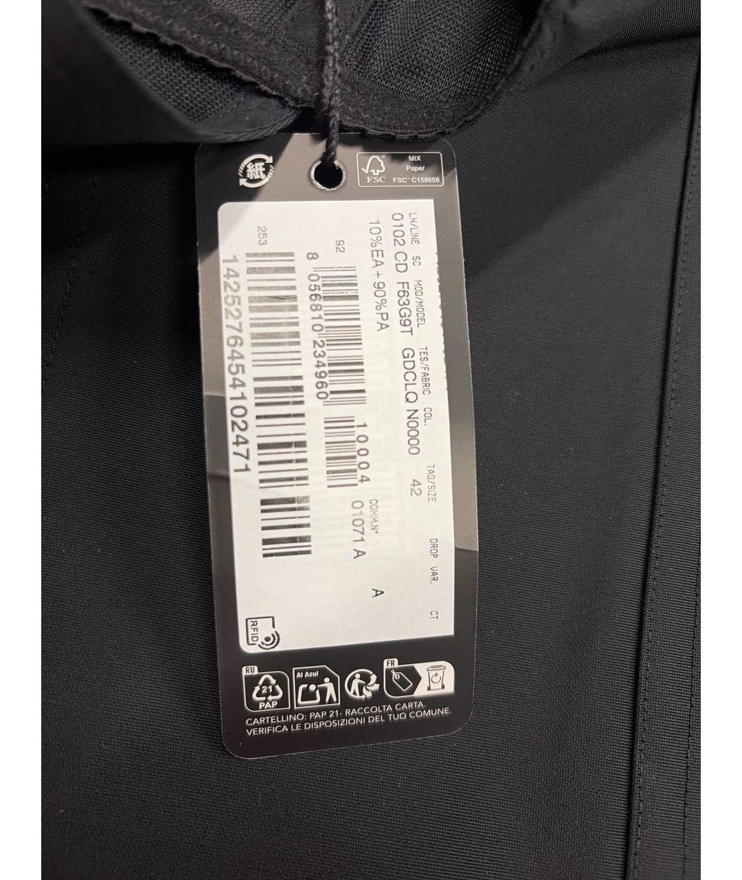 DOLCE&GABBANA Черное полиамидовое вечернее платье, фото 6