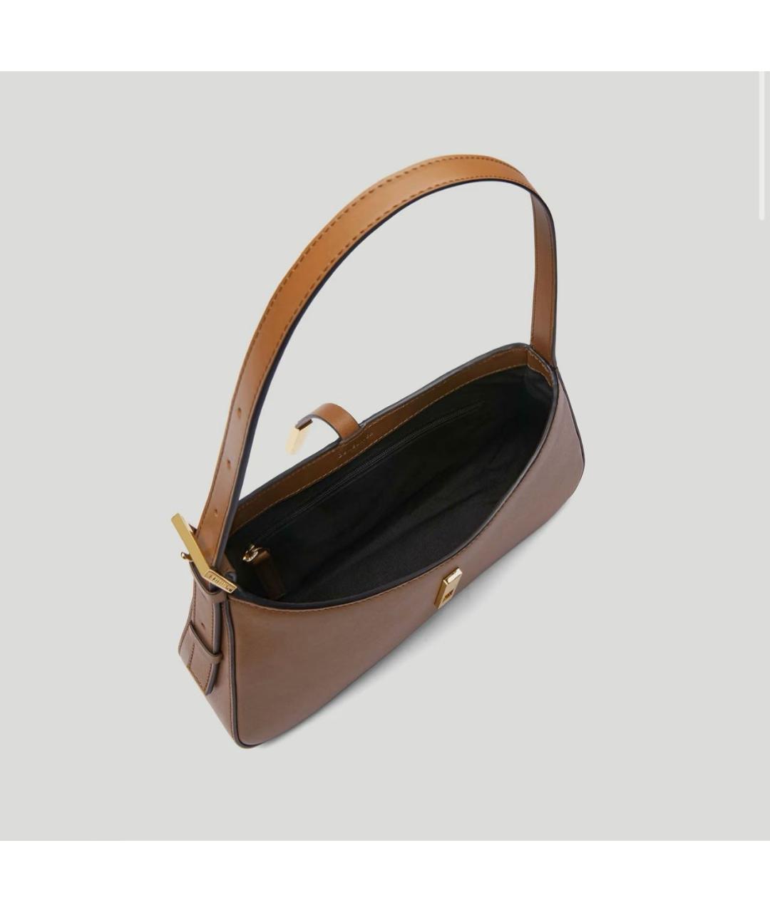 DEMELLIER Коричневая кожаная сумка через плечо, фото 5