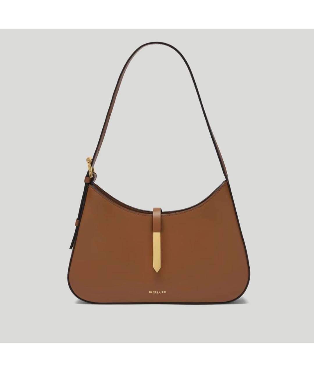 DEMELLIER Коричневая кожаная сумка через плечо, фото 6