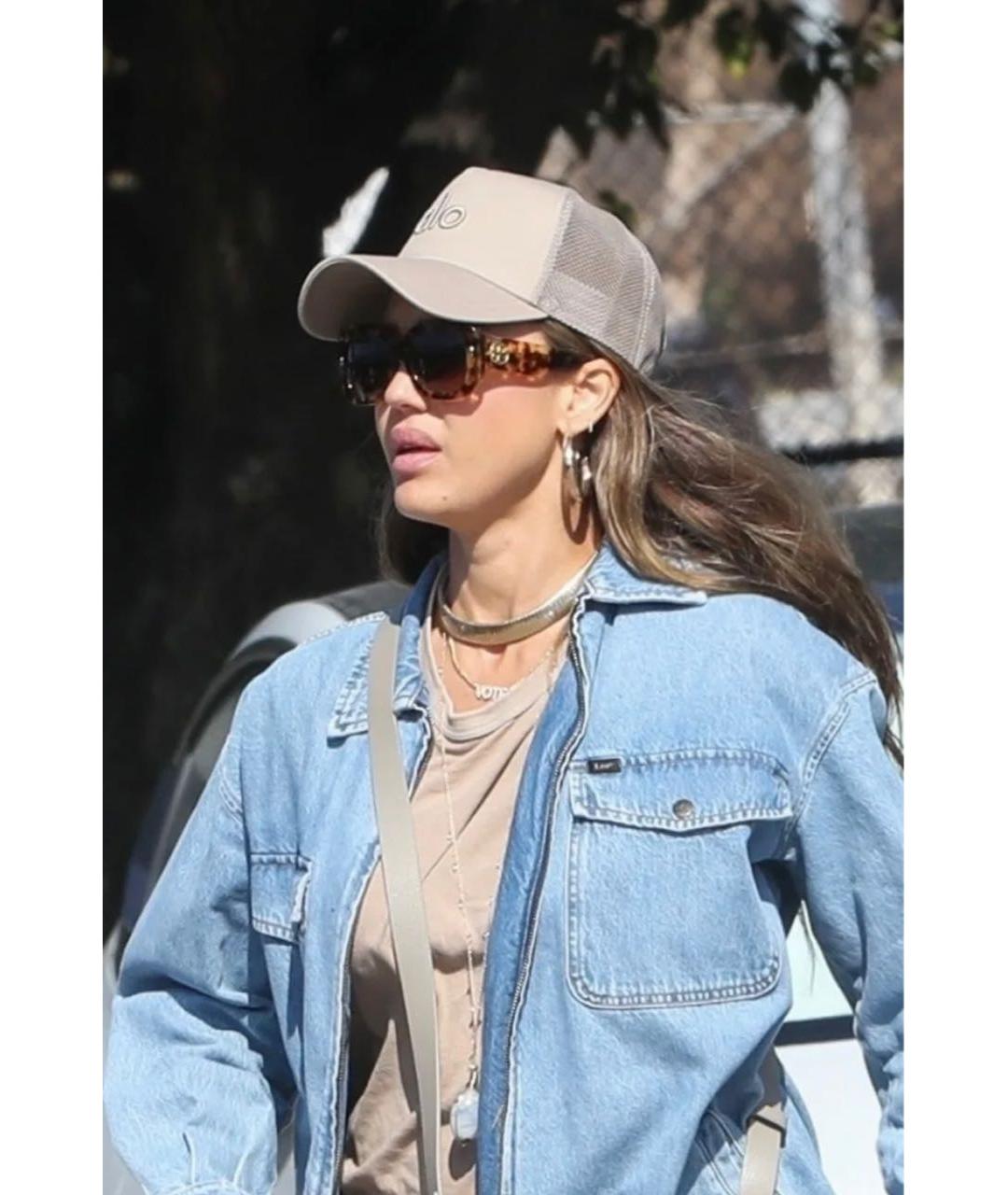 ALO YOGA Бежевая хлопковая кепка, фото 8