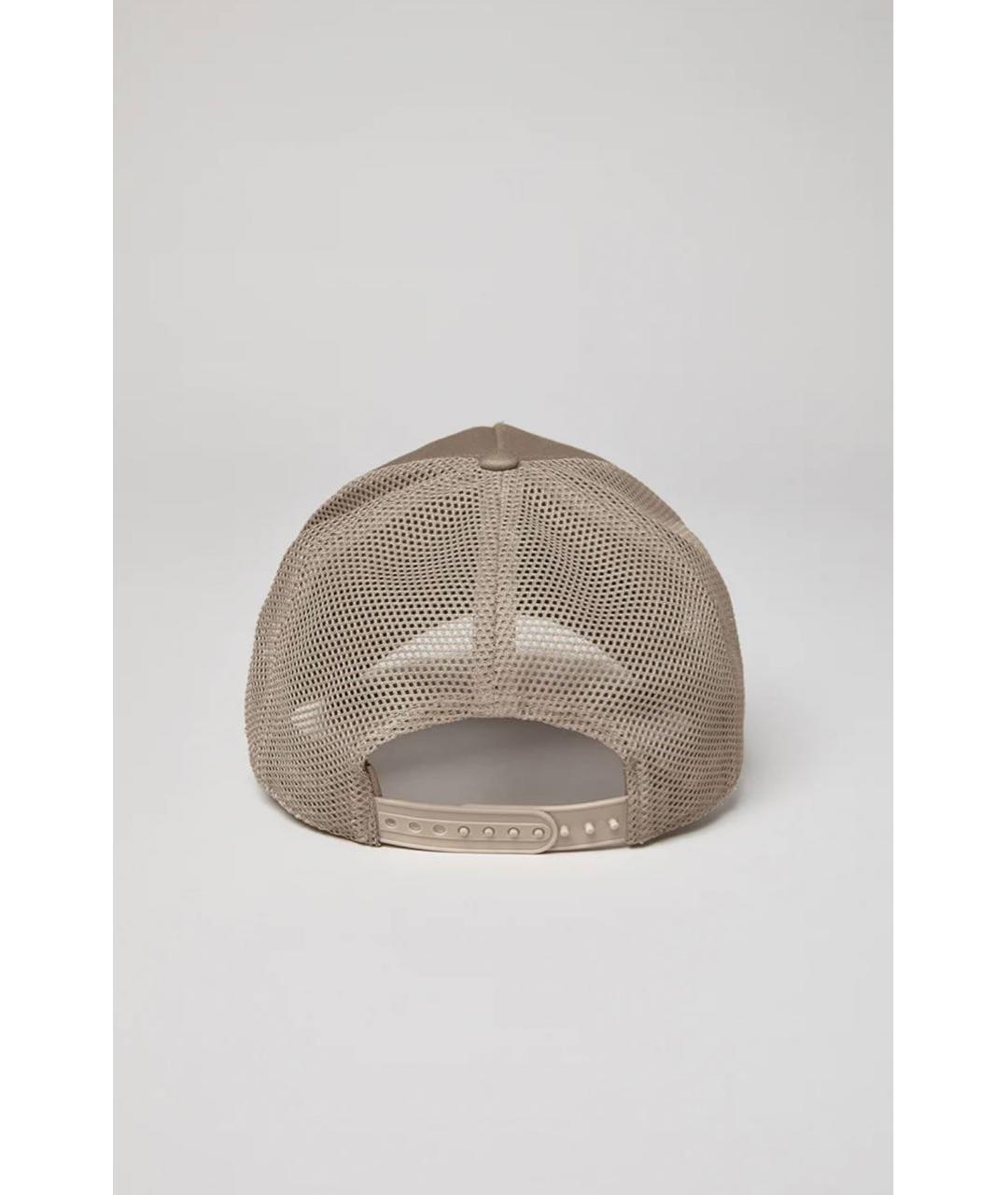ALO YOGA Бежевая хлопковая кепка, фото 3