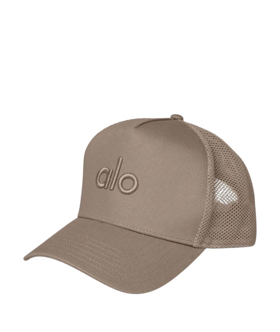 ALO YOGA Бежевая хлопковая кепка, фото 1