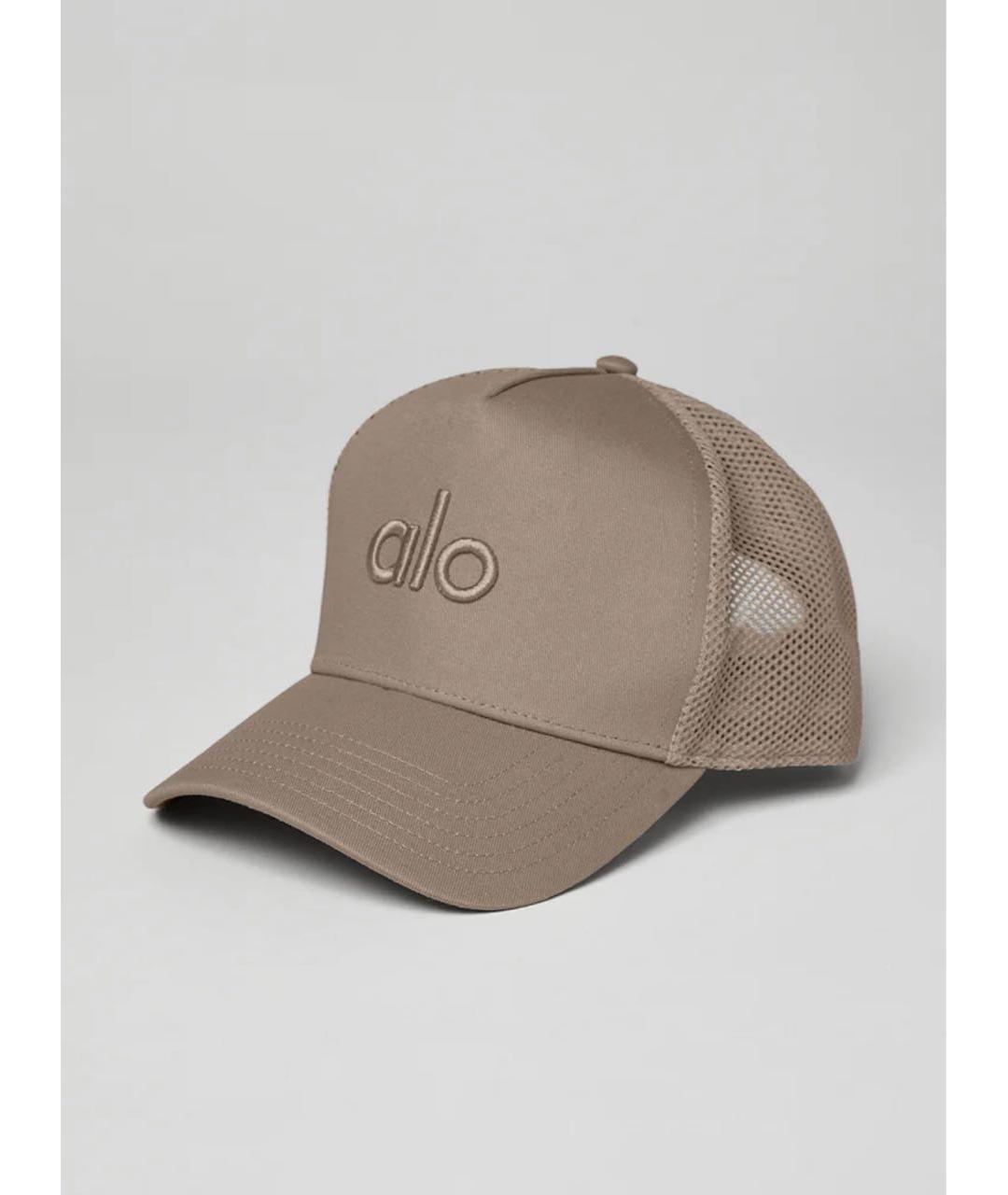ALO YOGA Бежевая хлопковая кепка, фото 9