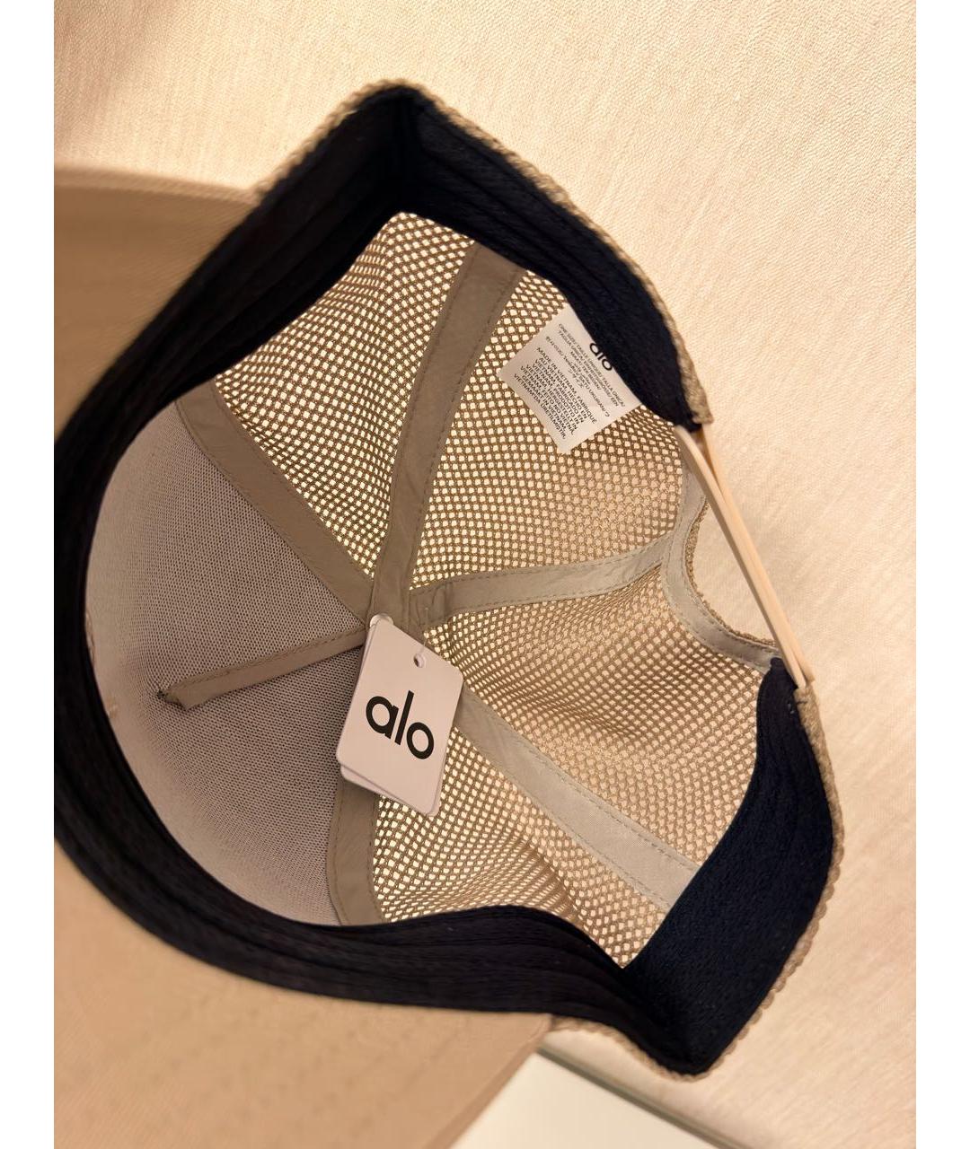 ALO YOGA Бежевая хлопковая кепка, фото 6