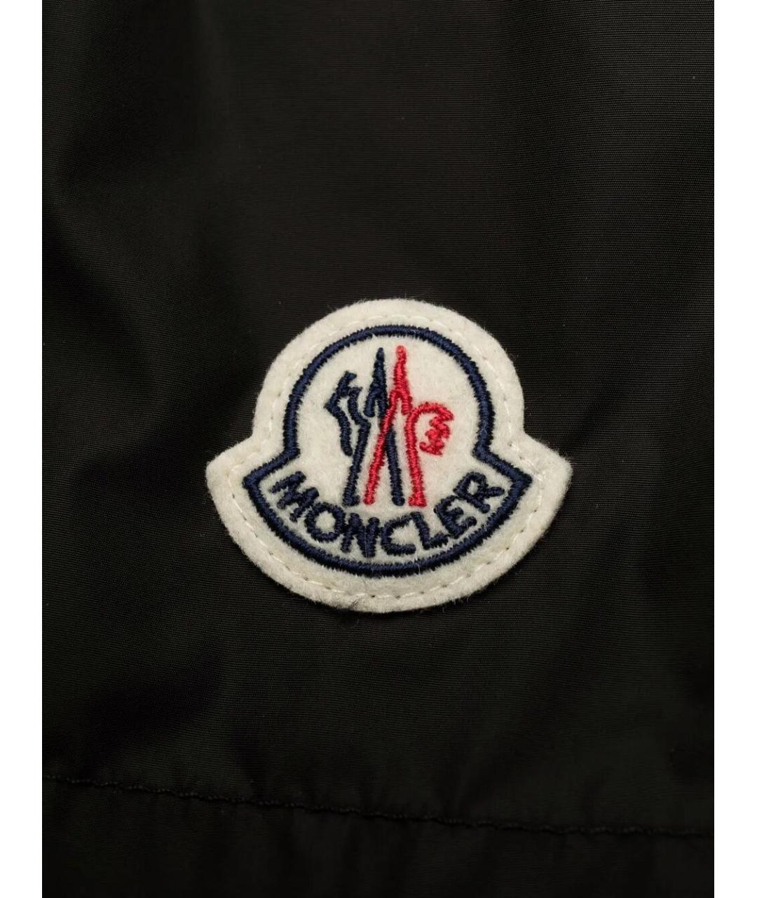 MONCLER Черные полиамидовые шорты, фото 3