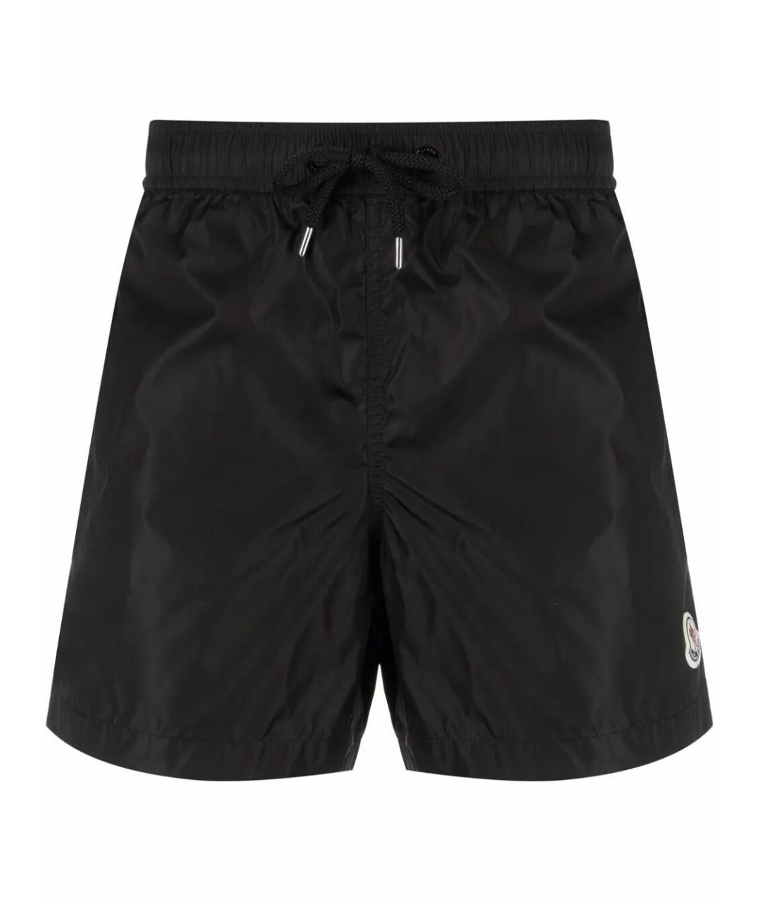 MONCLER Черные полиамидовые шорты, фото 1