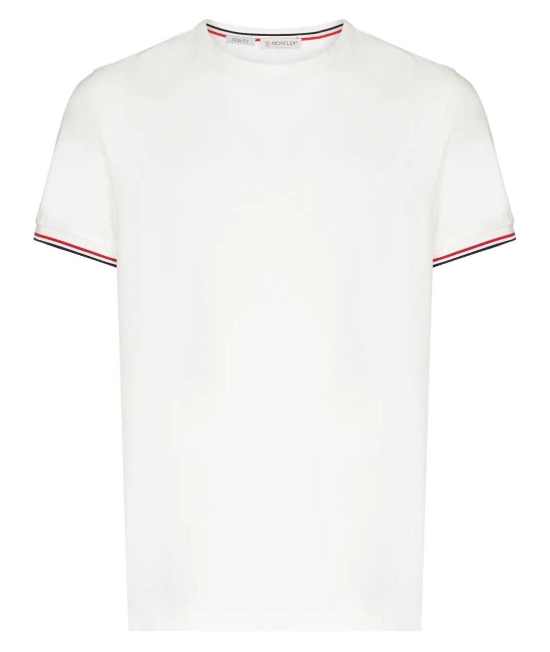 MONCLER Бежевая хлопковая футболка, фото 1