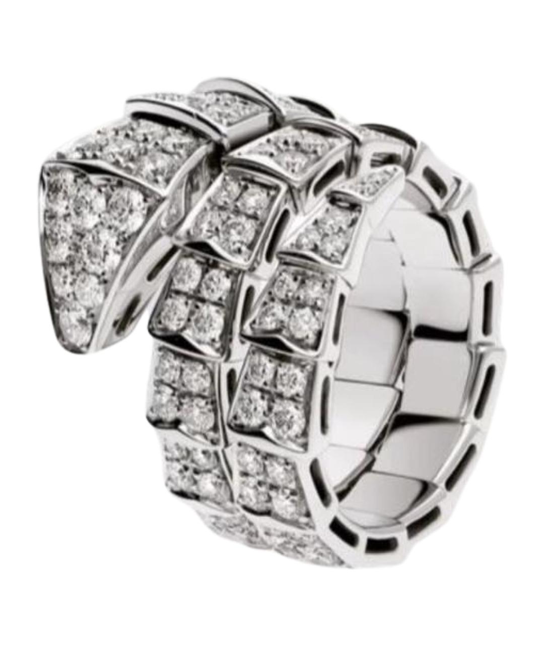 BVLGARI Серебряное кольцо из белого золота, фото 1