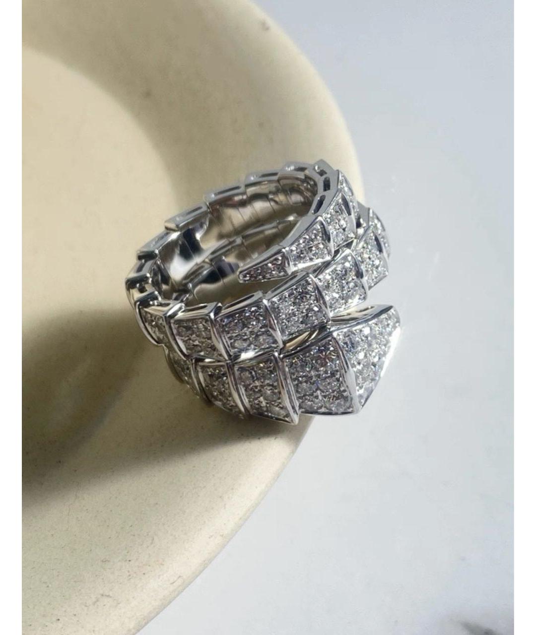 BVLGARI Серебряное кольцо из белого золота, фото 4