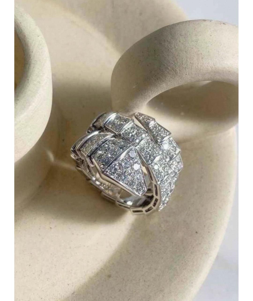 BVLGARI Серебряное кольцо из белого золота, фото 5