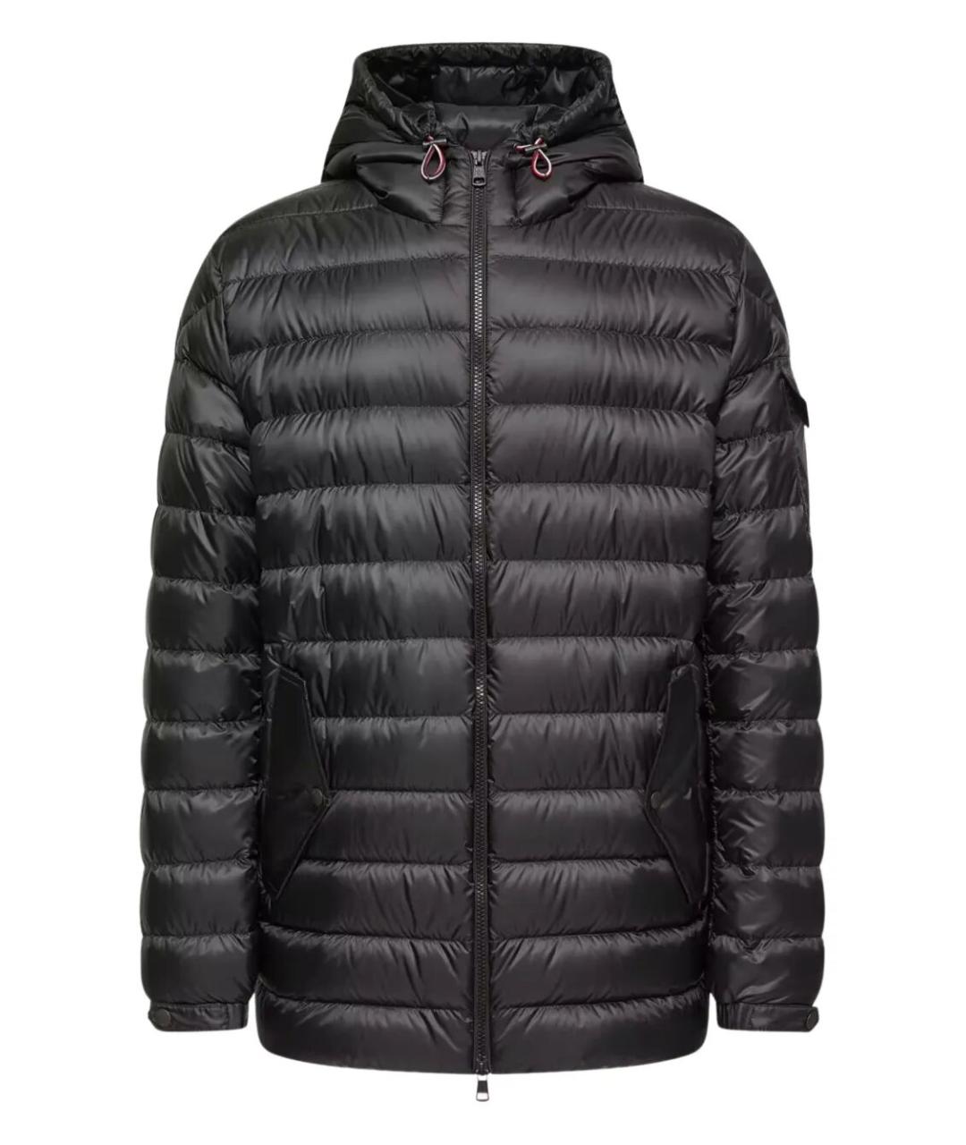 MONCLER Черный полиамидовый пуховик, фото 1