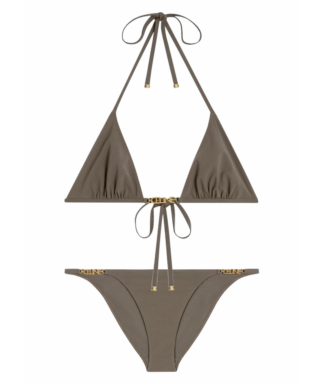 CELINE Бирюзовый полиамидовый купальник, фото 1