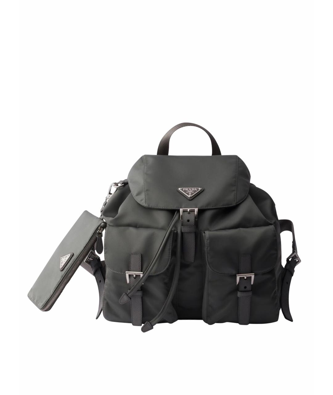 PRADA Серый рюкзак, фото 1
