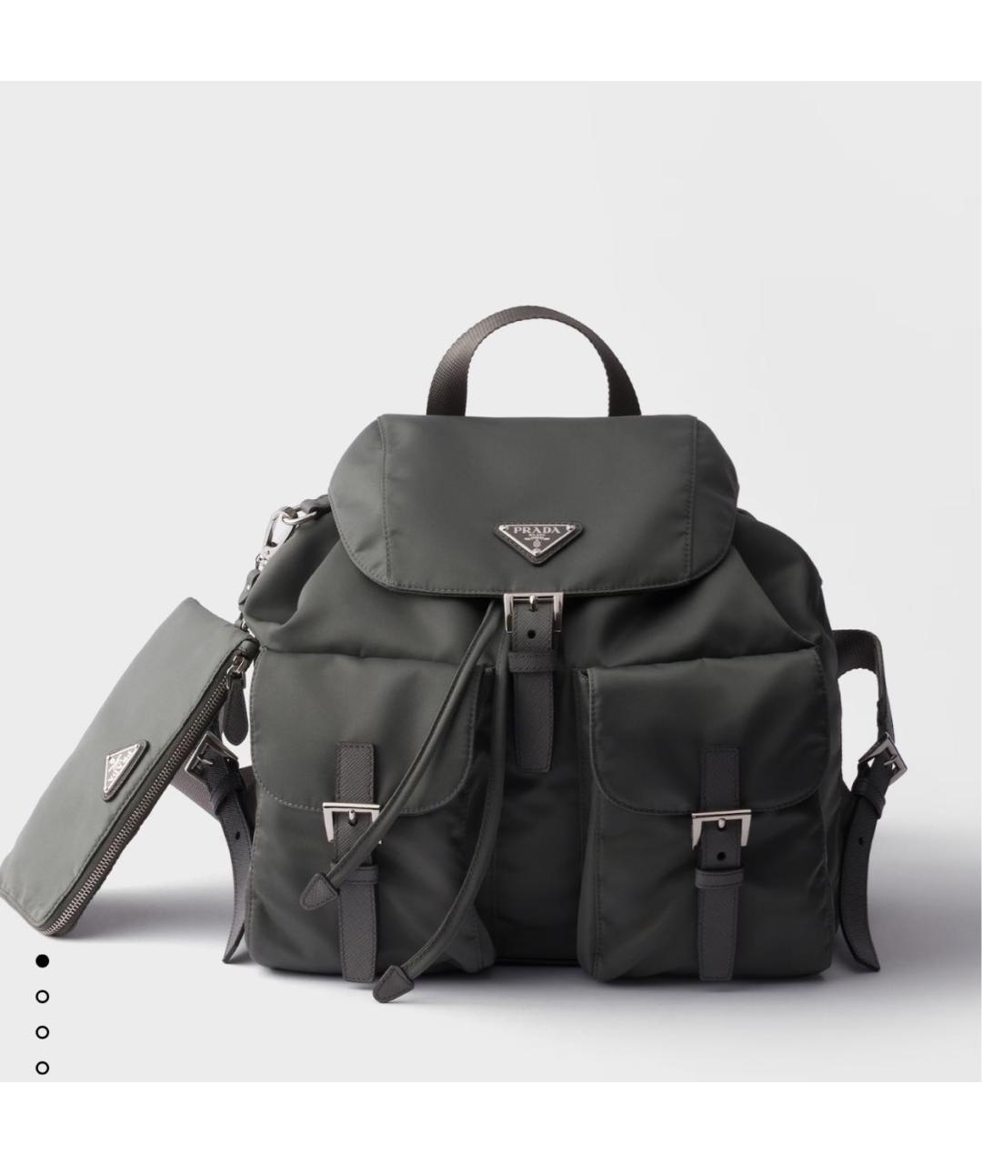 PRADA Серый рюкзак, фото 4