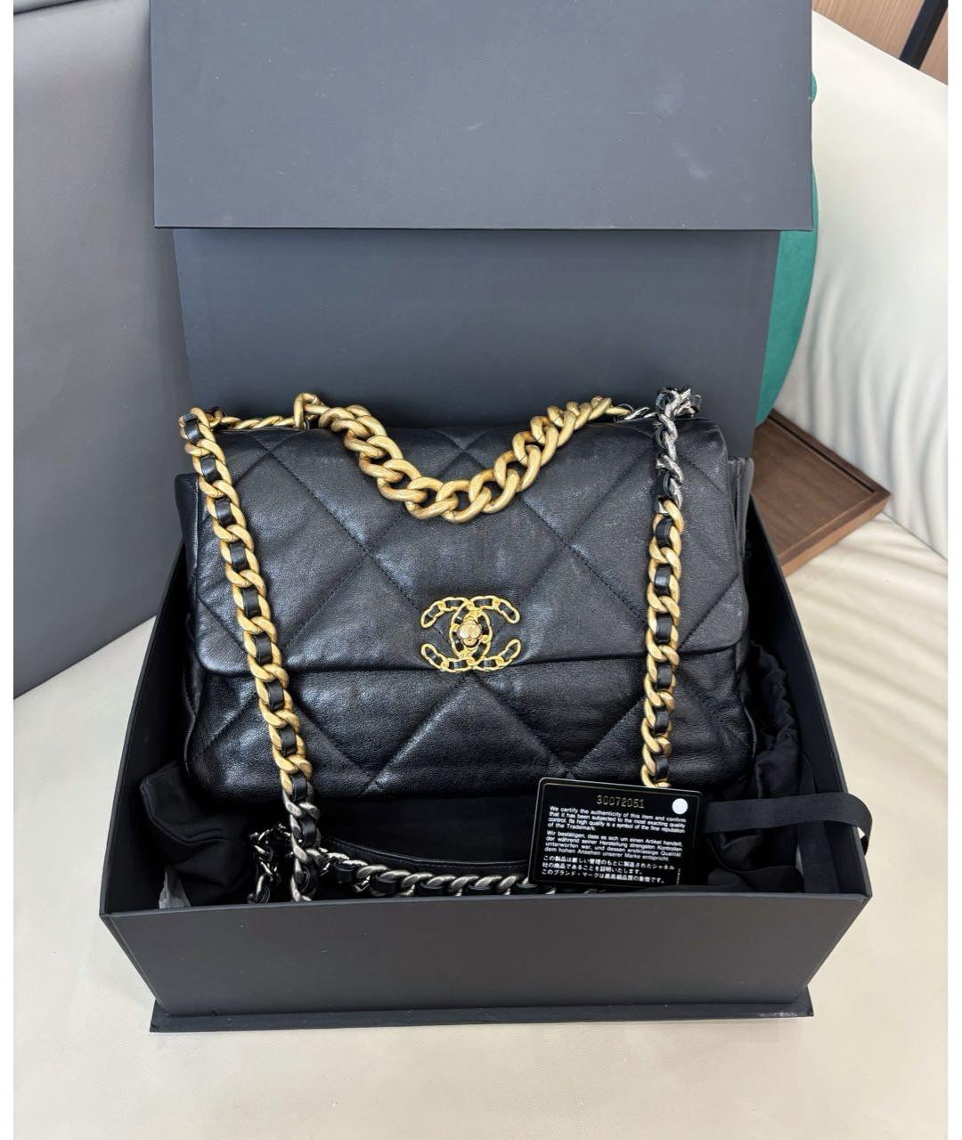 CHANEL Черная кожаная сумка через плечо, фото 9