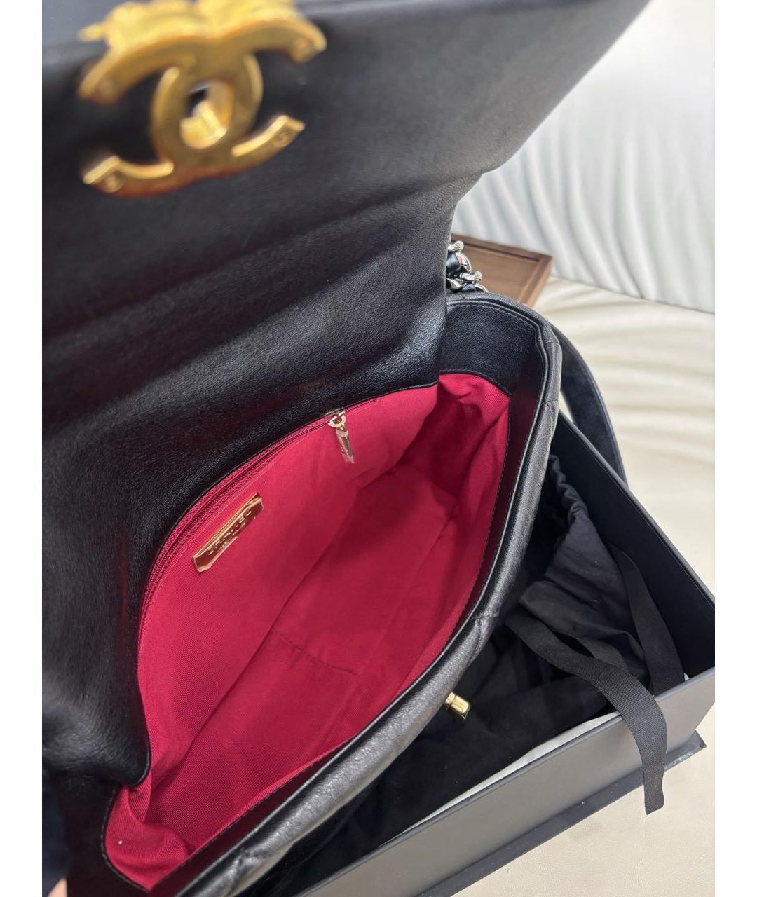 CHANEL Черная кожаная сумка через плечо, фото 8