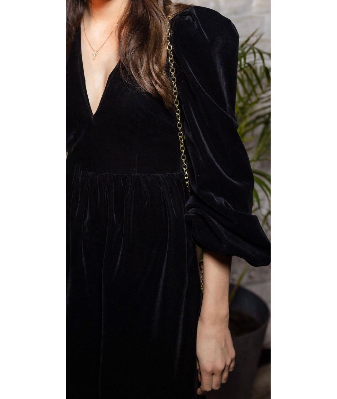 12 STOREEZ Черное бархатное коктейльное платье, фото 7